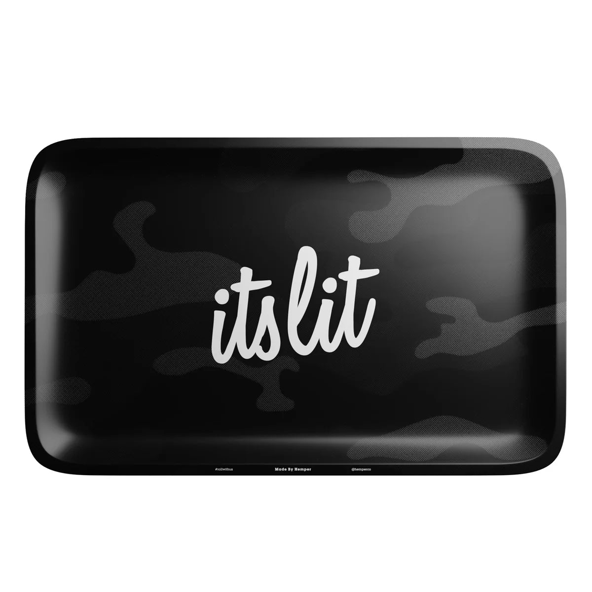 HEMPER - It's Lit Black Camouflage Rolling Tray