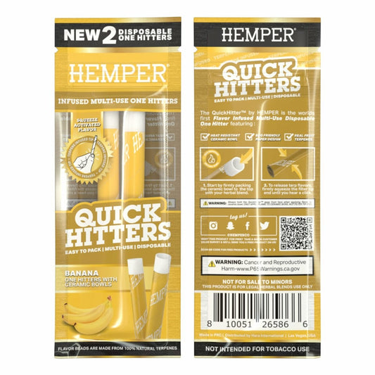 HEMPER - Quick Hitters Multi-Use One Hitter | Banana