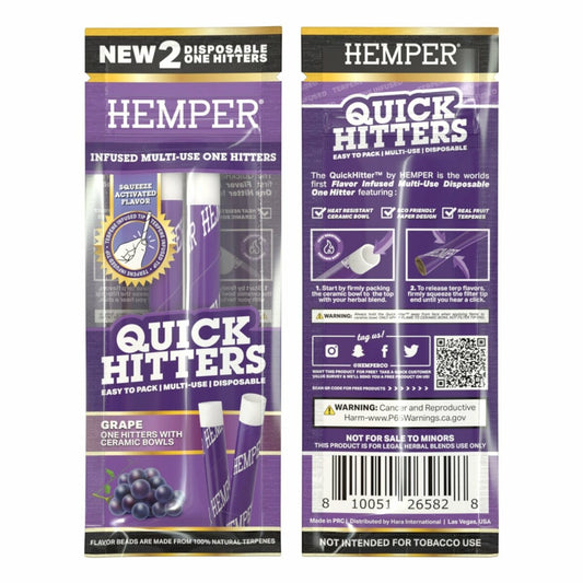 HEMPER - Quick Hitters Multi-Use One Hitter | Grape